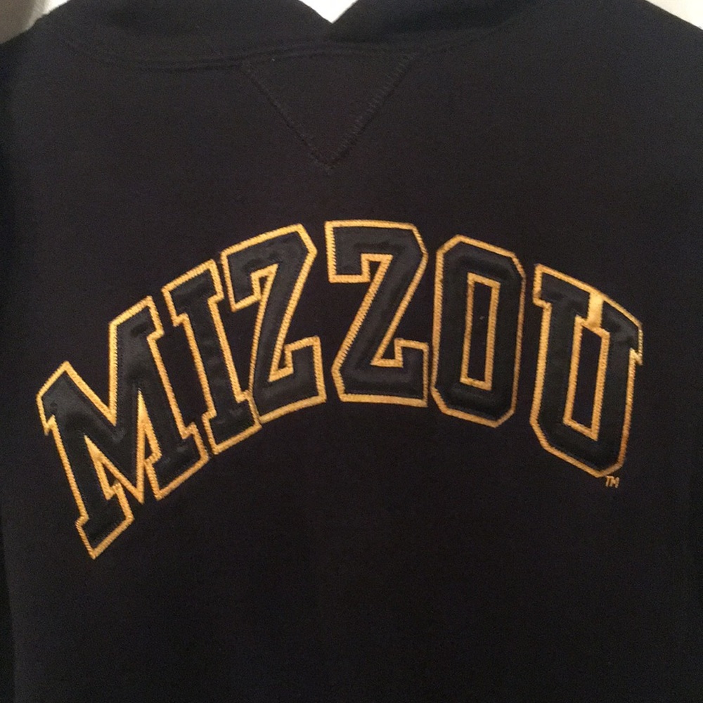 Mizzou black and gold hoodie size M